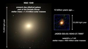 ‘Inside-out’ galaxy growth observed in the early universe