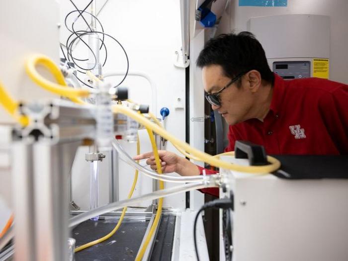 Dr. Shan in his UH lab