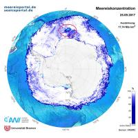 Sea Ice Distribution around Antarctica