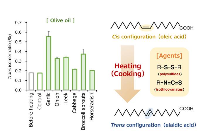 Cooking Sulfur-Containing Vegetables Can Promote the Formation of Trans-Fatty Acids