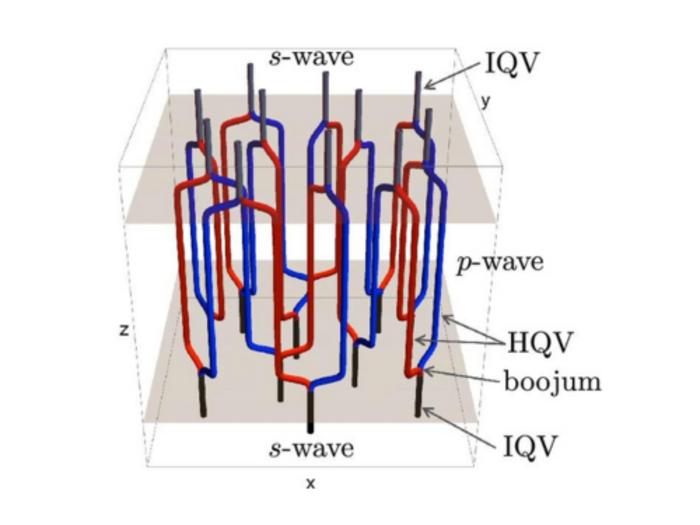 3D configuration of quantum vortex network