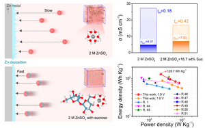 Dendrite-free aqueous zinc battery through common table sugar