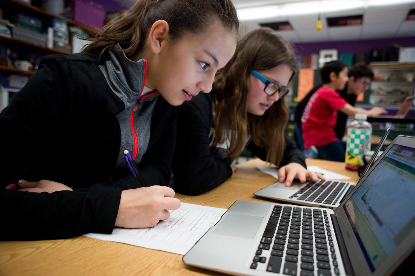 Students from Trenton Elementary School in Trenton, Maine