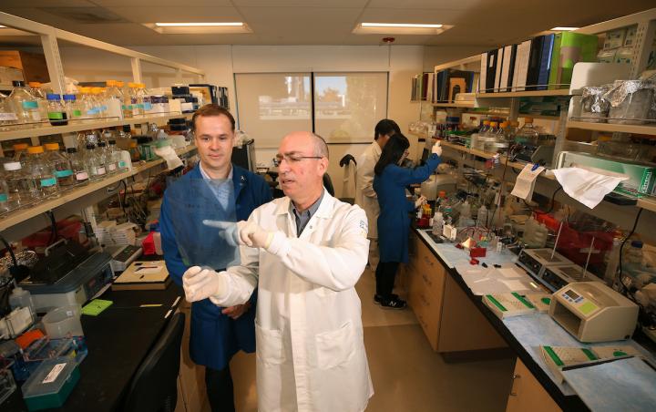 Jeff Perry and Ernest Martinez and students