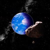 Artist's Conception of Earth-crossing Asteroid
