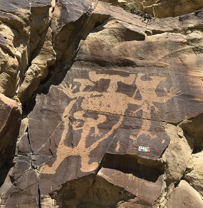 Anthropomorph at Legend Rock site