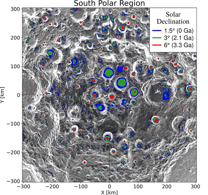 Lunar PSRS South Polar Region