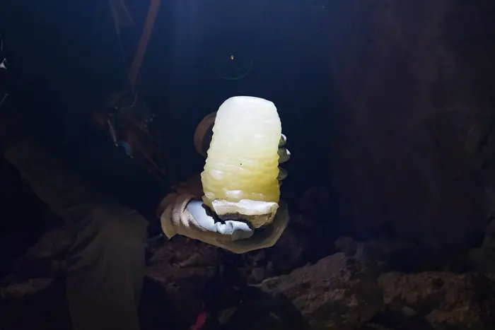 Lachniet with stalagmite (2)