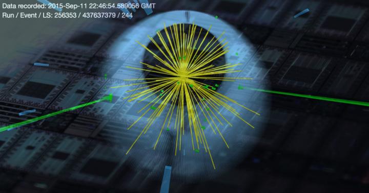 Higgs Data with Quantum Processors