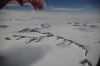 View of Western Palmer Land Glaciers and George VI Ice Shelf