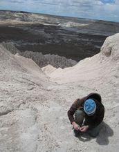 Regan Dunn Prospecting for Fossil Mammals at Gran Barraca, Chubut, Argentina