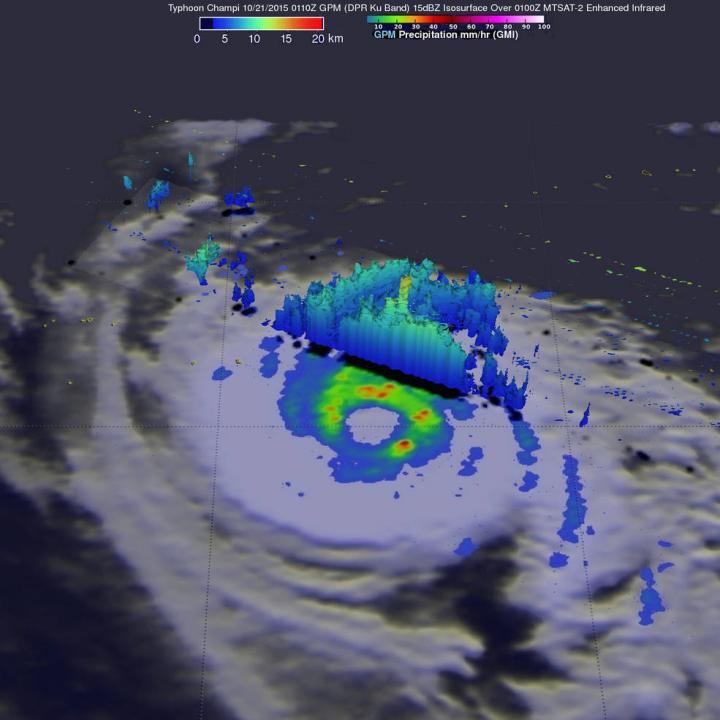 GPM saw  Typhoon Champi