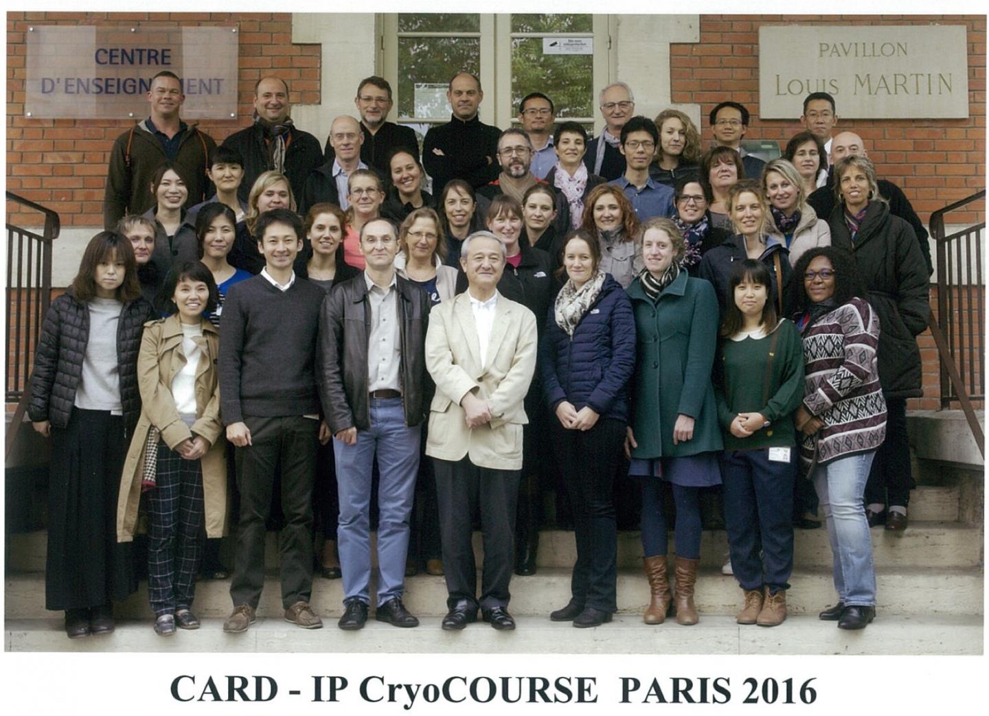 CARD-IP Cryo-Course Group Photo, Paris 2016