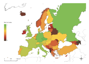 Taxonomic capacity in European countries