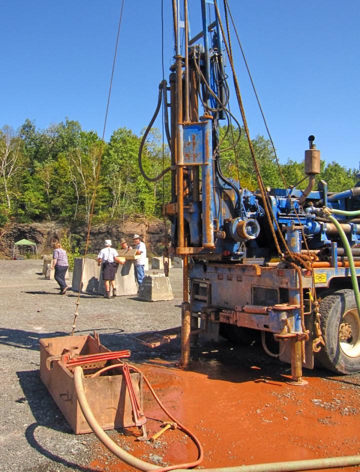 Drilling at the Cairo Fossil Forest Site