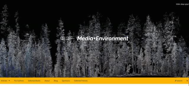 Media+Environment Website