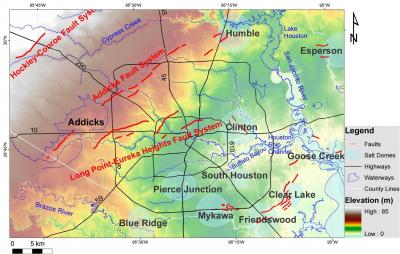 Houston Fault Lines Map On Shaky Ground: Uh Prof Finds Geological Fau | Eurekalert!