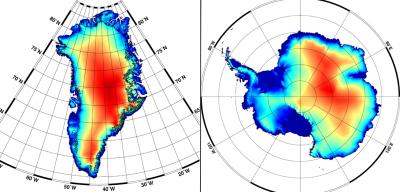 New Digital Elevation Models for Greenland and Antarctica