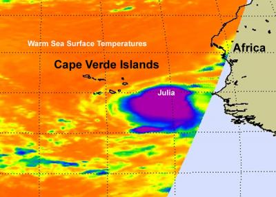 NASA Sees Strong Convection in Tropical Storm Julia