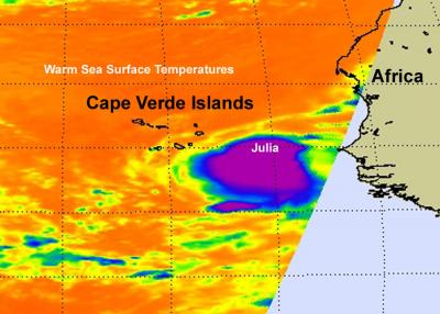 NASA Sees Strong Convection in Tropical Storm Julia