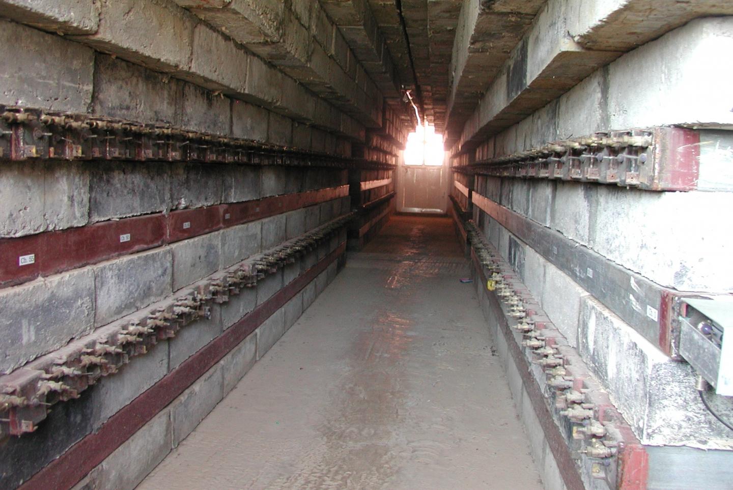 Inside the Muon Telescope Building, TIFR Ooty
