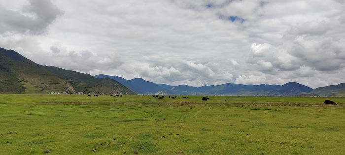 Tibetan Plateau and clouds.