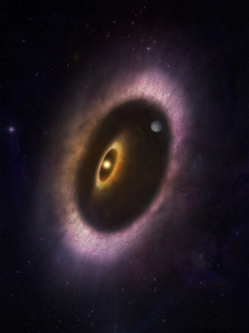 Artist’s impression of HD 53143’s eccentric debris disk