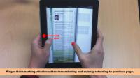 E-book Finger Bookmarking