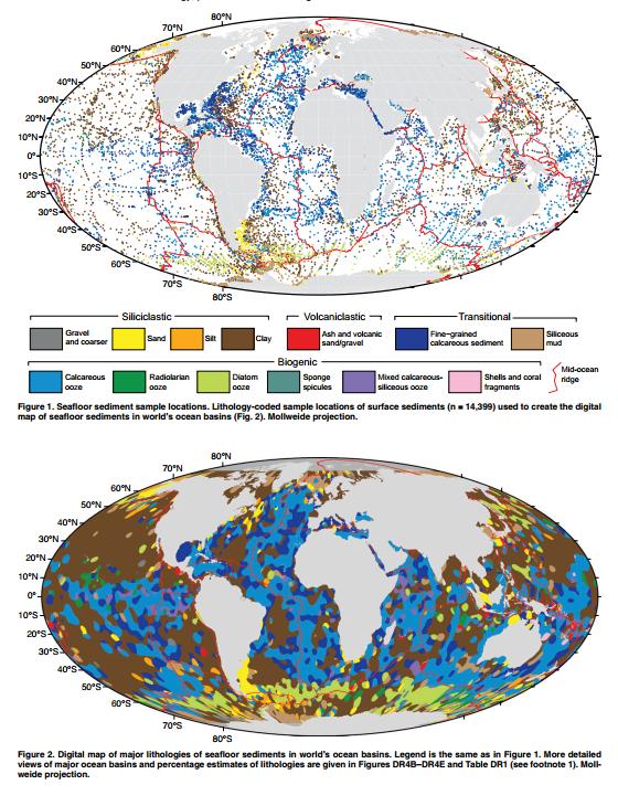 Digital Maps of Seafloor Sediments