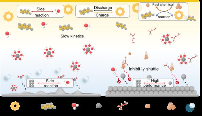 Schematic illustration of aqueous Zn-S battteries