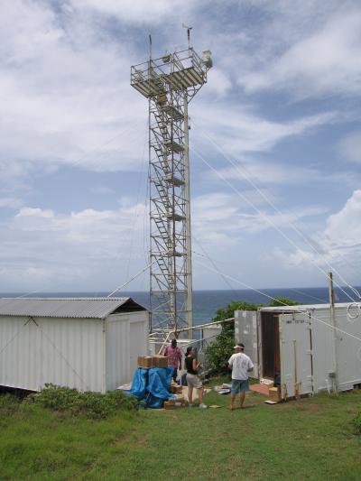 Data Collection Tower on Island of Barbados