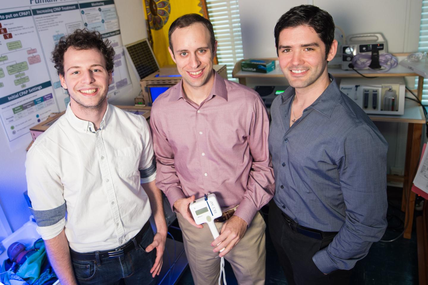 Mathieu Simeral, Pelham Keahey and Kristofer Schroder; Rice University