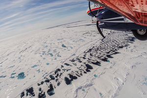 Melting sea ice in the Arctic