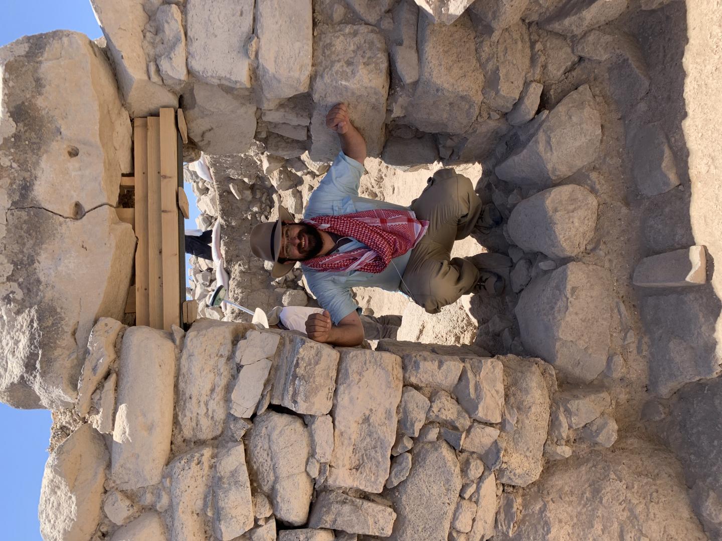 Adam Schneider during Fieldwork in Jordan