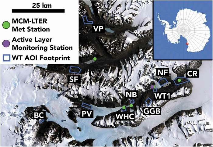 Water track study areas