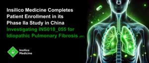 Patient enrollment completed in a Phase IIa study (NCT05938920) in China, which is investigating the safety, tolerability, and preliminary efficacy of INS018_055 for idiopathic Pulmonary Fibrosis (IPF).