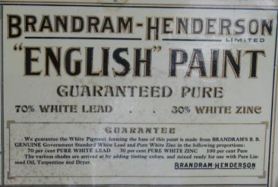 Old Lead Paint Signage