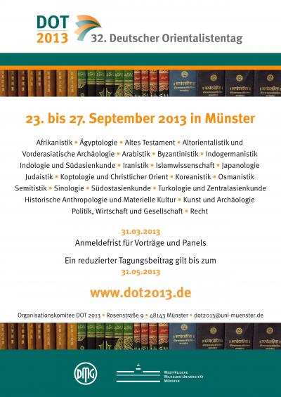 Poster of the 32nd German Oriental Studies Conference