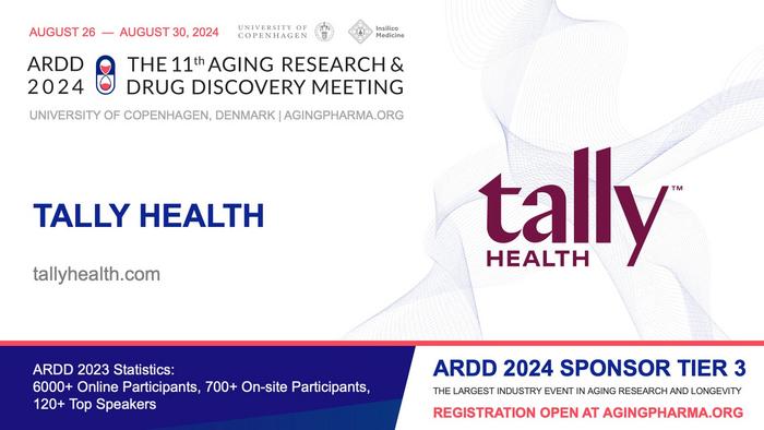 Announcing Tally Health as Tier 3 Sponsor of ARDD 2024