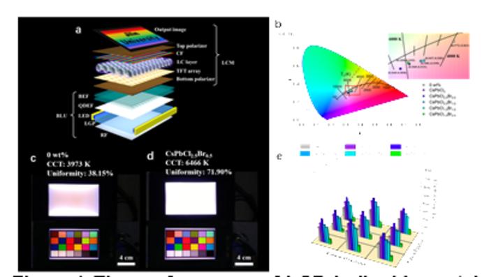 The performance of LGP in liquid crystal display.