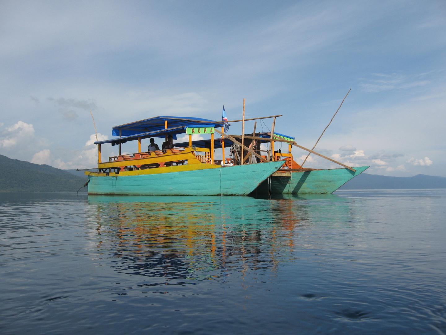 Research Vessel on Lake Matano, Indonesia
