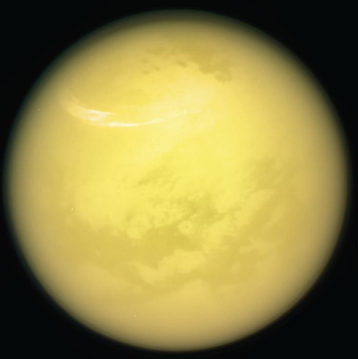 NASA image of Titan using the Cassini VIMS