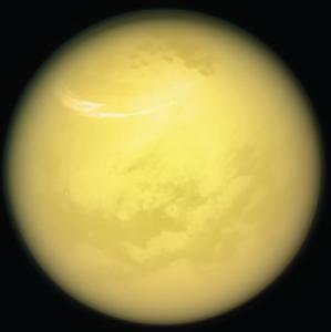 NASA image of Titan using the Cassini VIMS