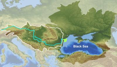 Map of the Black Sea's Drainage Basin