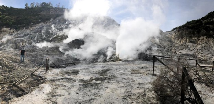 Fumaroles at Solfatara crater