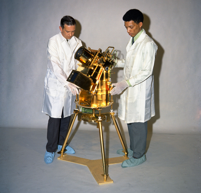 George Carruthers with ultraviolet camera spectrograph