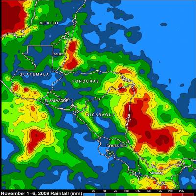 TRMM Sees Ida's Heaviest Rainfall Off-Shore