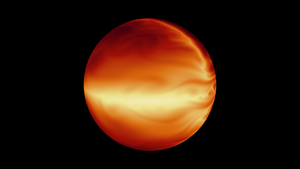 Simulation of a hot Jupiter's atmosphere