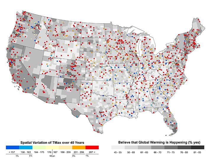 Americans' Likeliness to Believe in Climate Change Connected to Geographic Location and Local Weather Events, Study Finds