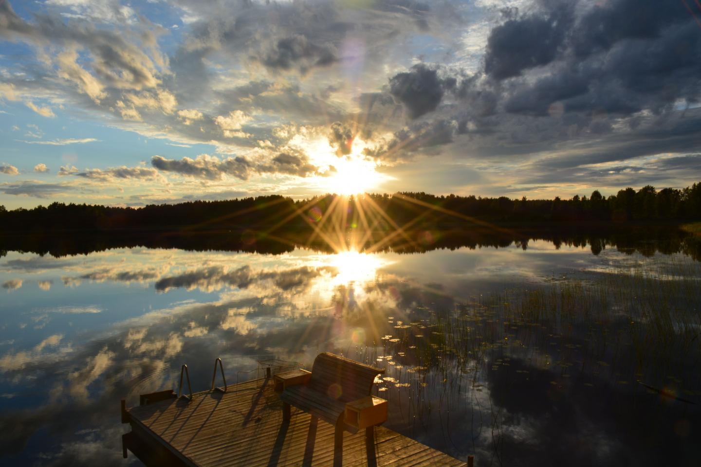 Sunrise and Sunset Guide Daily Activities of City-Dwellers